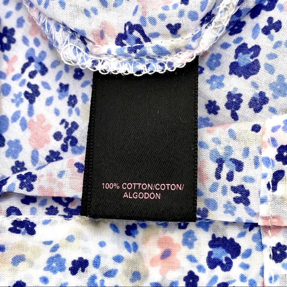 EUC Victoria's Secret Ditsy Floral Poplin Shirt XS - Picture 13 of 15